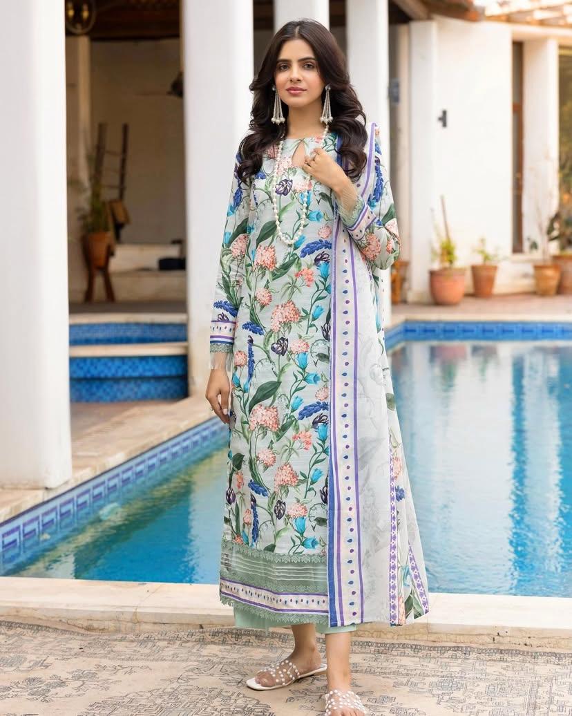 Dastan Lawn Printed 3-Piece Unstitched Suit