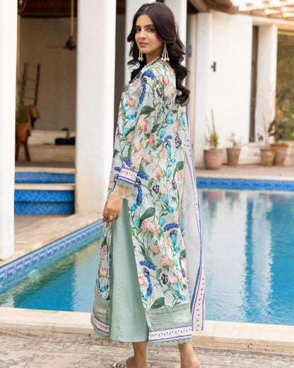 Dastan Lawn Printed 3-Piece Unstitched Suit